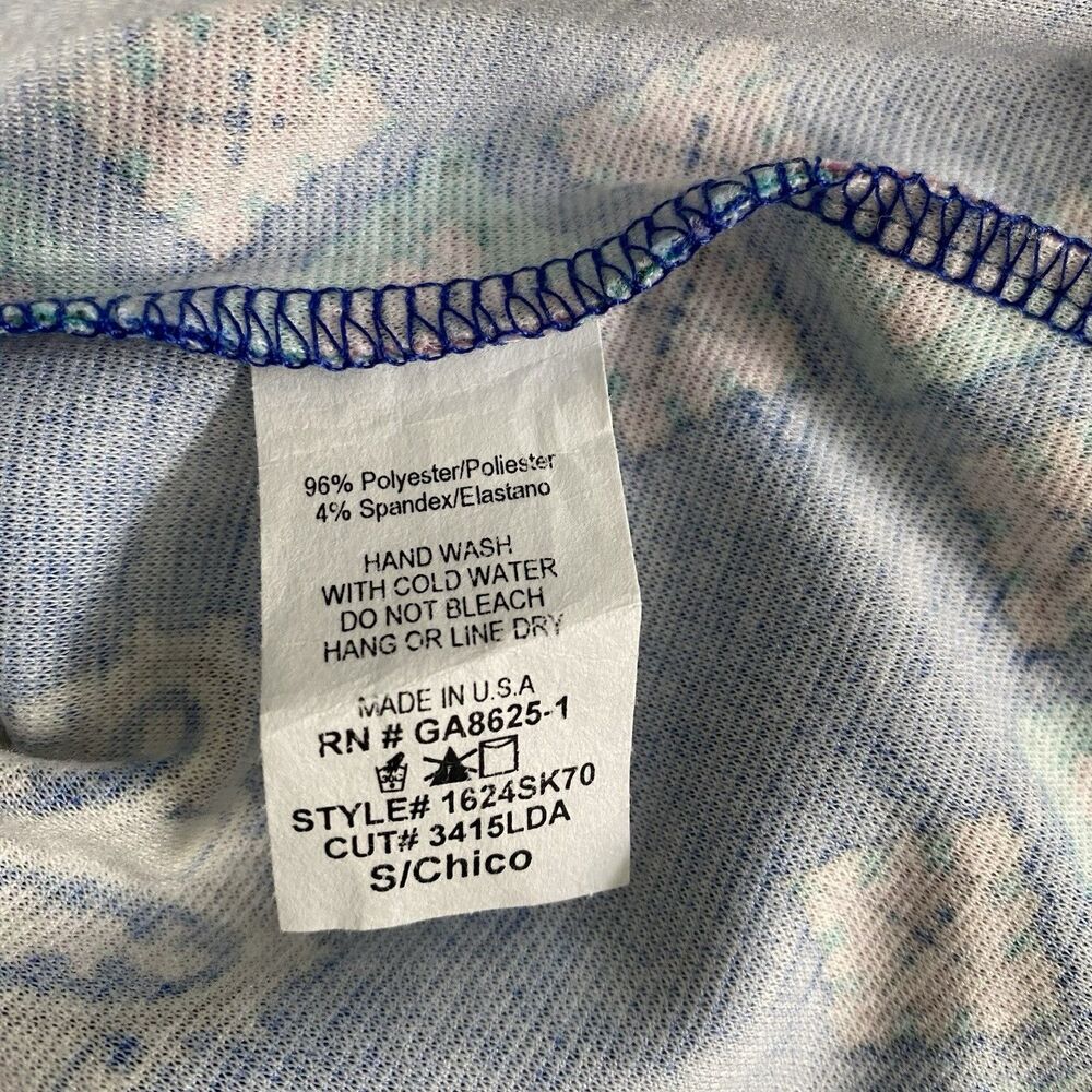 NWT Renee C.‎ Alexia Print Blue Graphic Pencil Skirt Strech Sz Small - Picture 5 of 7